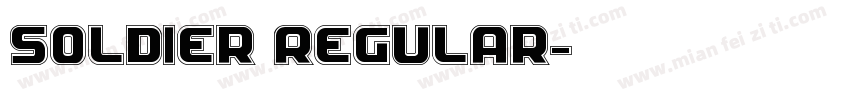 Soldier Regular字体转换